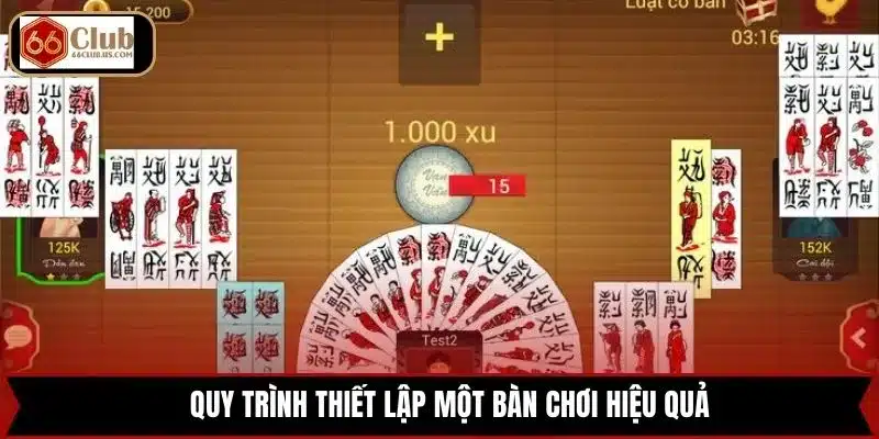 Quy trình thiết lập một bàn chơi hiệu quả